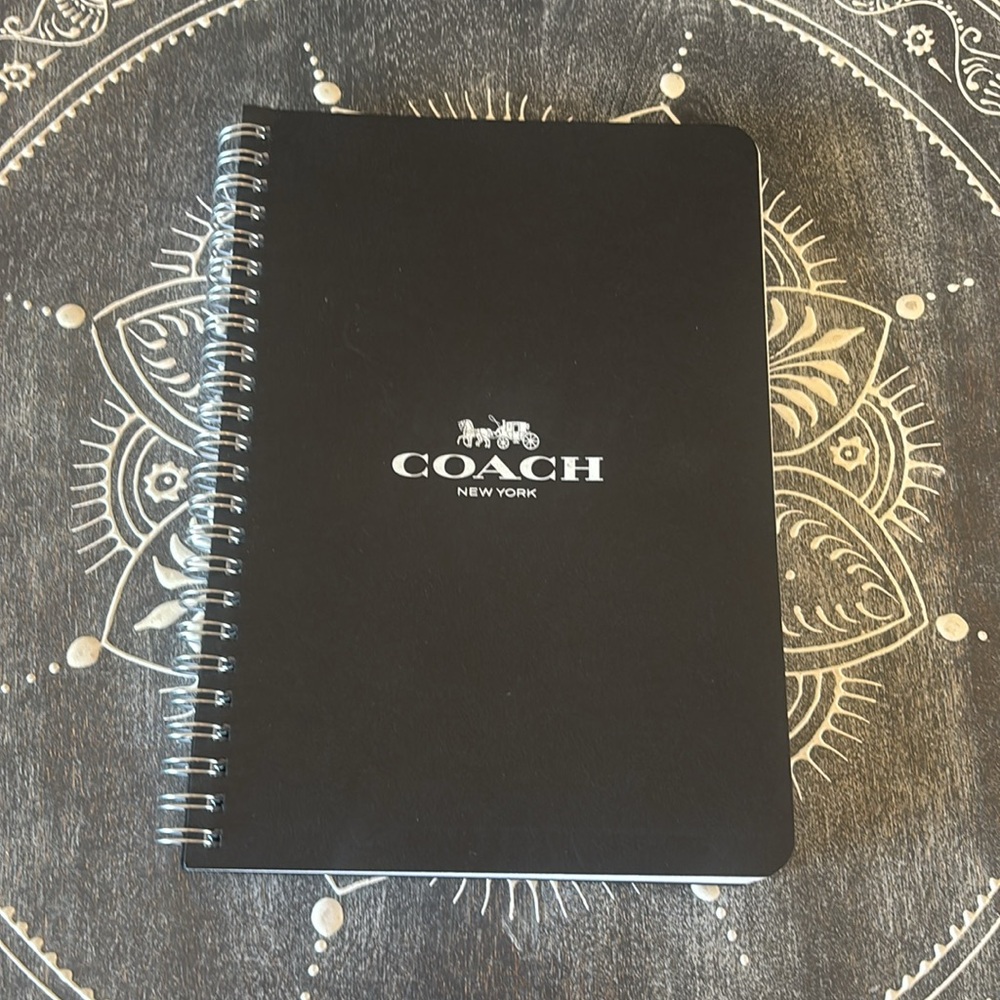 Coach Leather Brown and Black Signature C design Notebook Journal - Picture 9 of 10